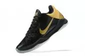 nike kobe 5 protro tennis chaussures sport black gold stage